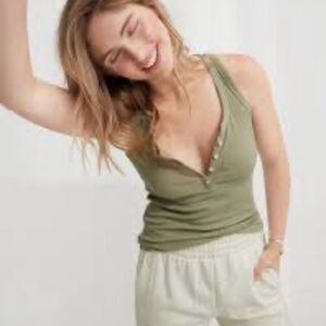 Aerie olive Green Women's Sleep Tank